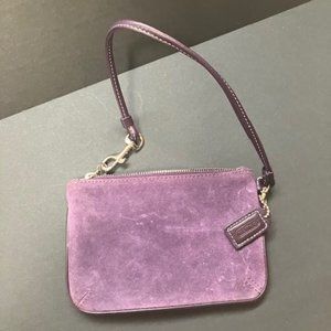 COACH PURPLE SUEDE WRISTLET